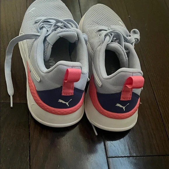 Puma Kids Blue and Pink Athletic Sneakers - Picture 3 of 6